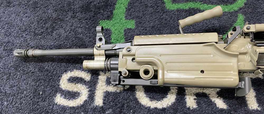 USED LIKE NEW FN M249S FDE in 5.56mm with 18.5" Brl and 1-200 Rnd Magazine!-img-7