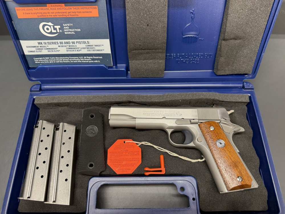 COLT GOVERNMENT 38 SUPER 1911*MANUFACTURED 2008*ONLY FACTORY FIRED*BOXED-img-13