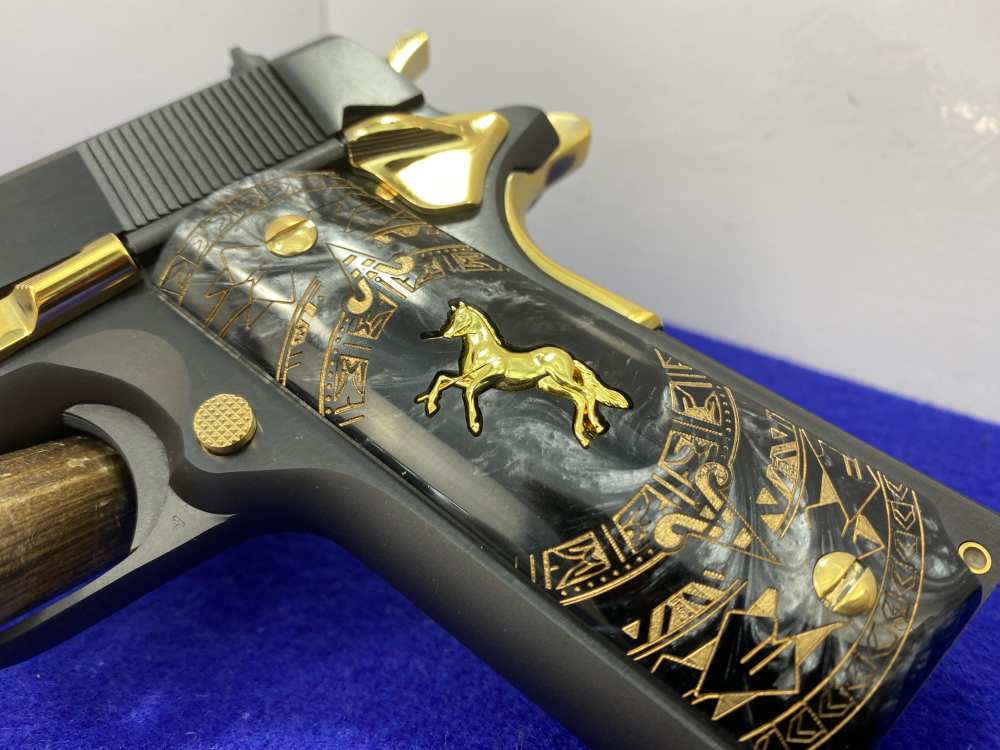 Colt MK IV Series 70 Gov .45 ACP Blue 5" *STRIKING 24K GOLD-PLATED ACCENT*-img-8