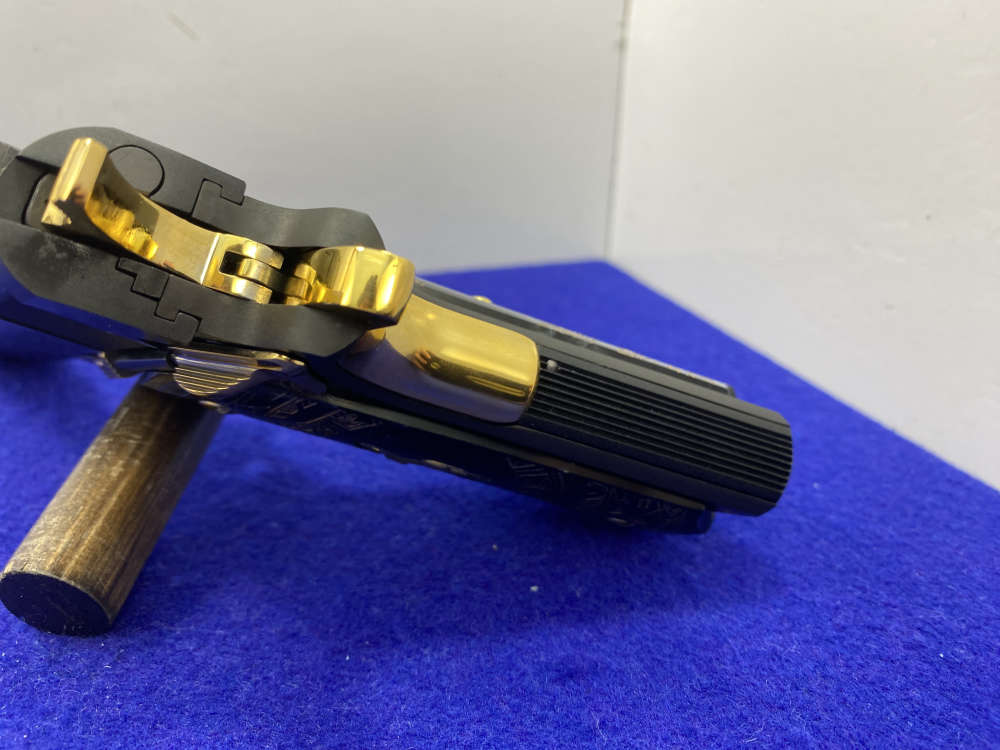 Colt MK IV Series 70 Gov .45 ACP Blue 5" *STRIKING 24K GOLD-PLATED ACCENT*-img-28