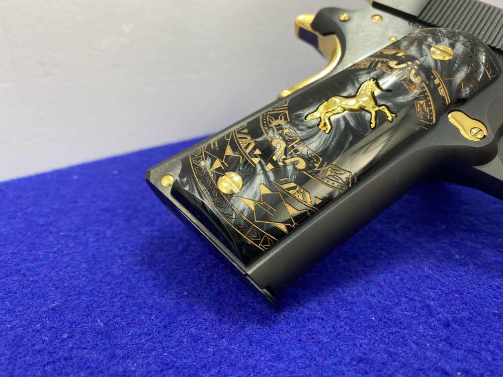 Colt MK IV Series 70 Gov .45 ACP Blue 5" *STRIKING 24K GOLD-PLATED ACCENT*-img-17