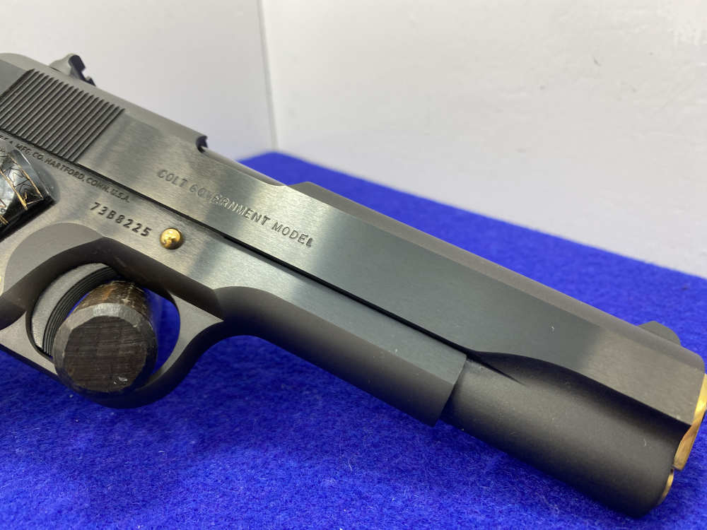 Colt MK IV Series 70 Gov .45 ACP Blue 5" *STRIKING 24K GOLD-PLATED ACCENT*-img-23