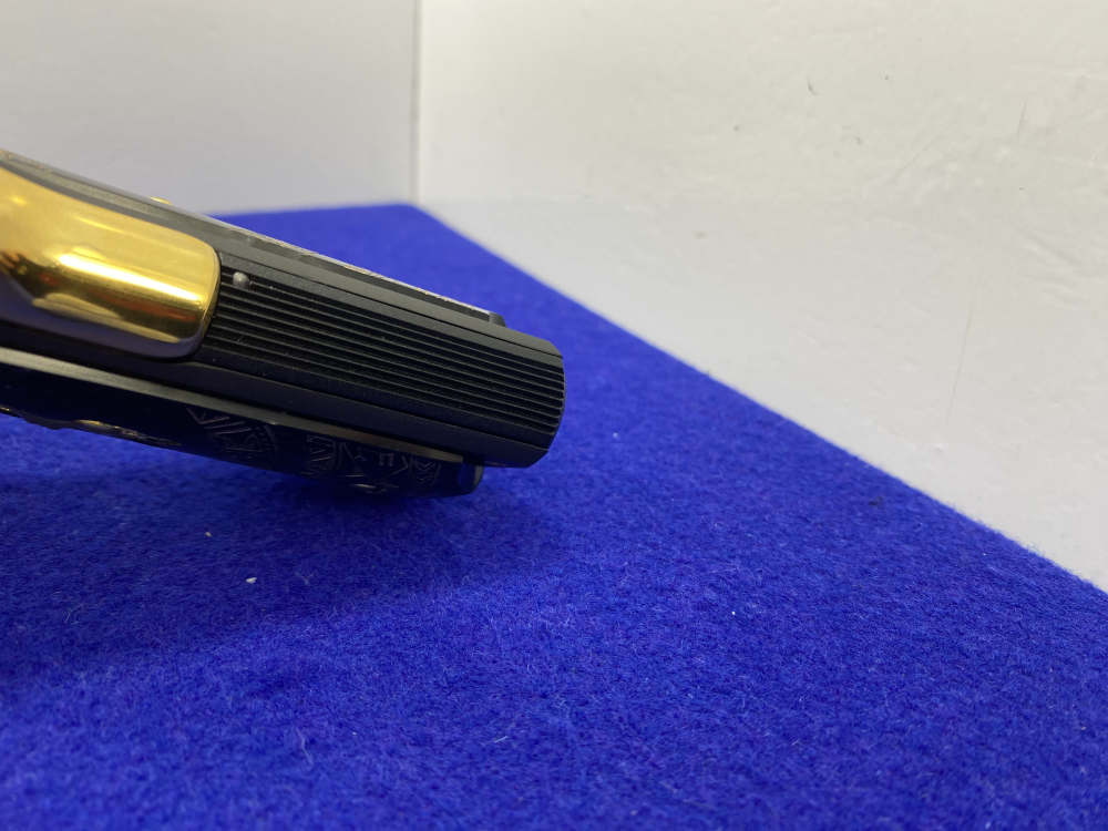 Colt MK IV Series 70 Gov .45 ACP Blue 5" *STRIKING 24K GOLD-PLATED ACCENT*-img-27