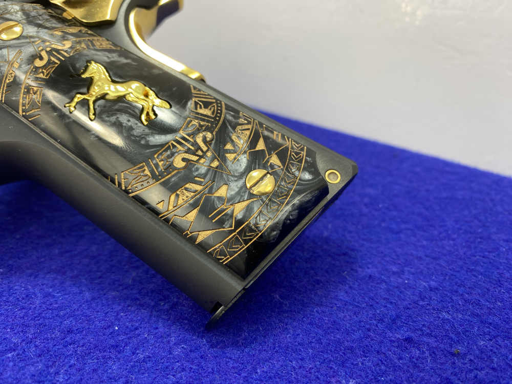 Colt MK IV Series 70 Gov .45 ACP Blue 5" *STRIKING 24K GOLD-PLATED ACCENT*-img-7