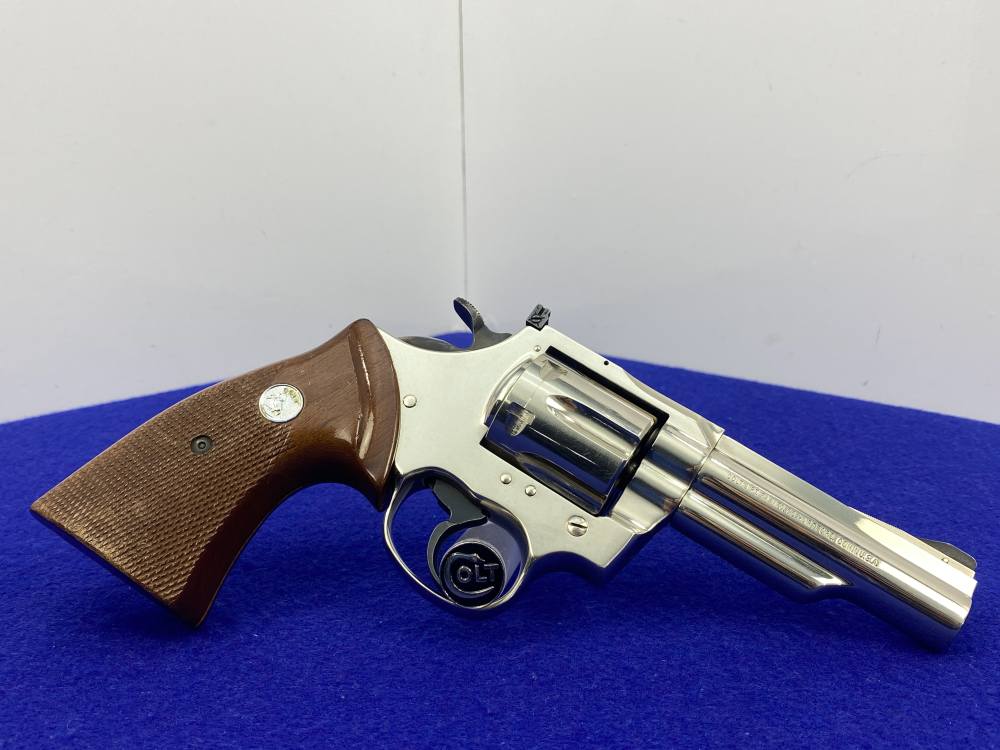 1975 Colt Trooper MK III .357 Mag 4" *BEAUTIFUL FACTORY NICKEL FINISH*-img-8