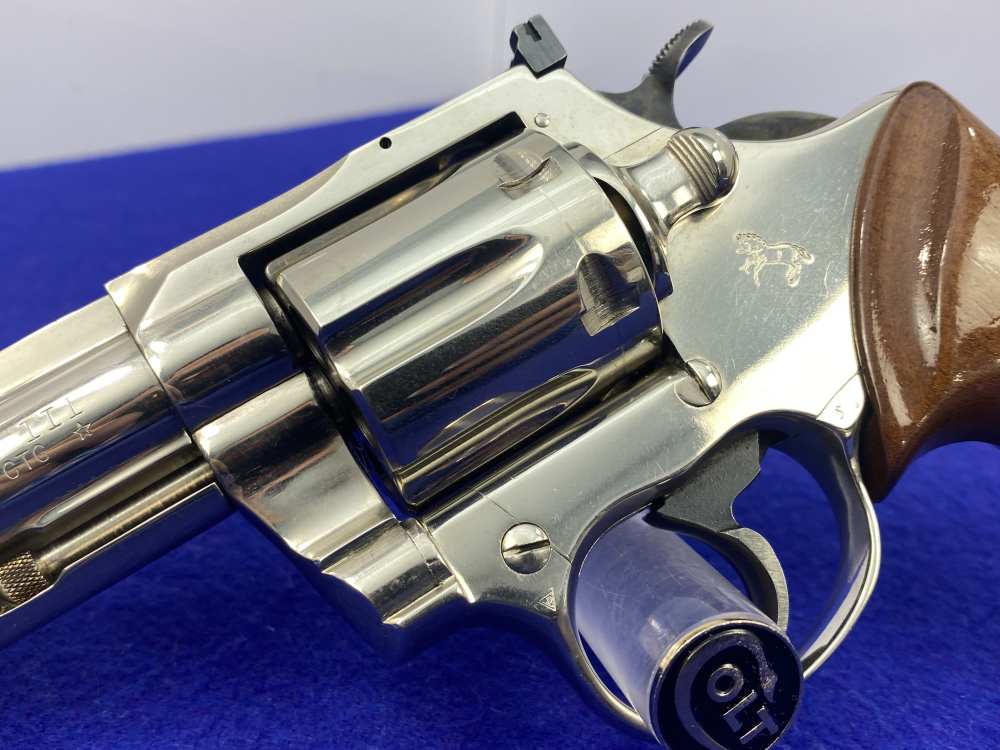 1975 Colt Trooper MK III .357 Mag 4" *BEAUTIFUL FACTORY NICKEL FINISH*-img-5