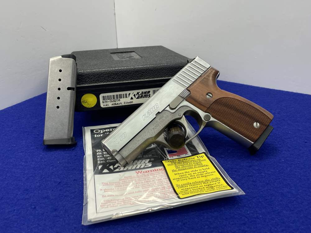 Kahr Arms K40 Elite 98 .40S&W 3.5" Stainless *EFFECTIVE CONCEALABLE PISTOL*-img-0