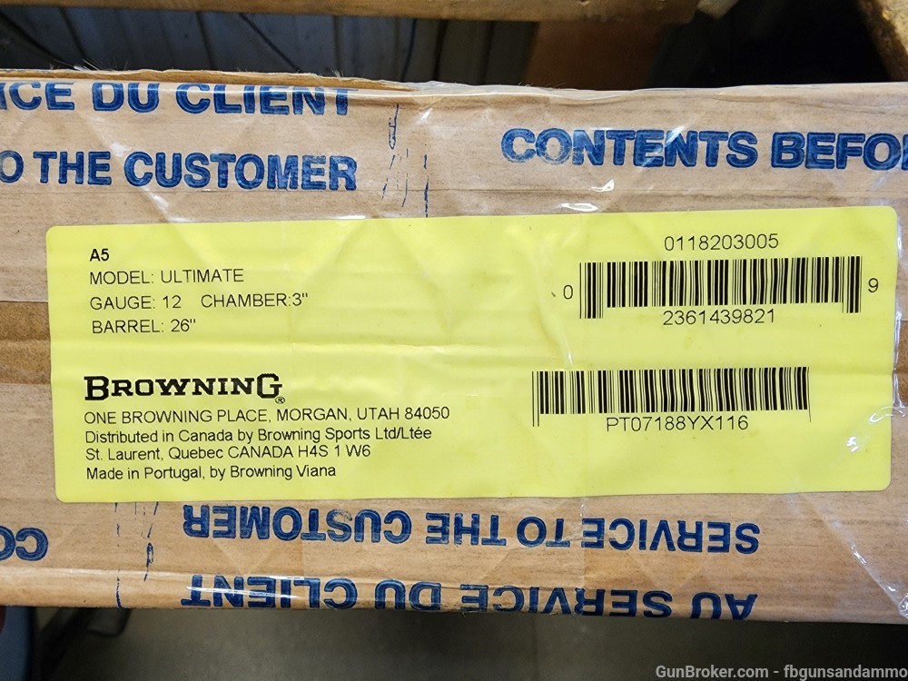 PICS! NEW BROWNING A5 ULTIMATE 12 GA 26" WALNUT ENGRAVED FIBER OPTIC 26 3"-img-1
