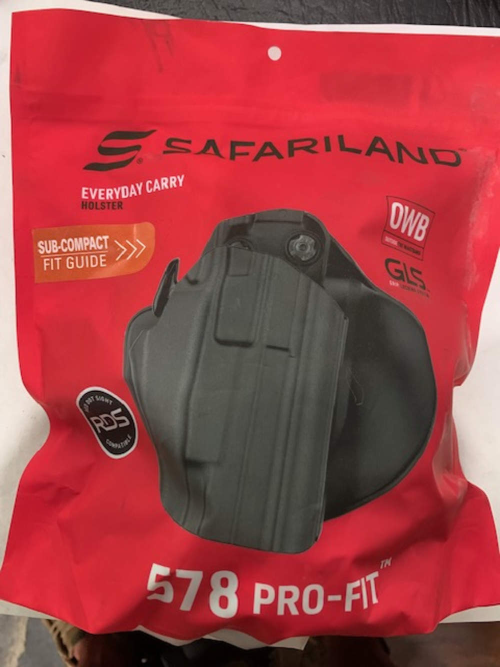 Safariland 578 sub-compact red dot comp, owb,gls  M&P shield 9mm/40 +right -img-0