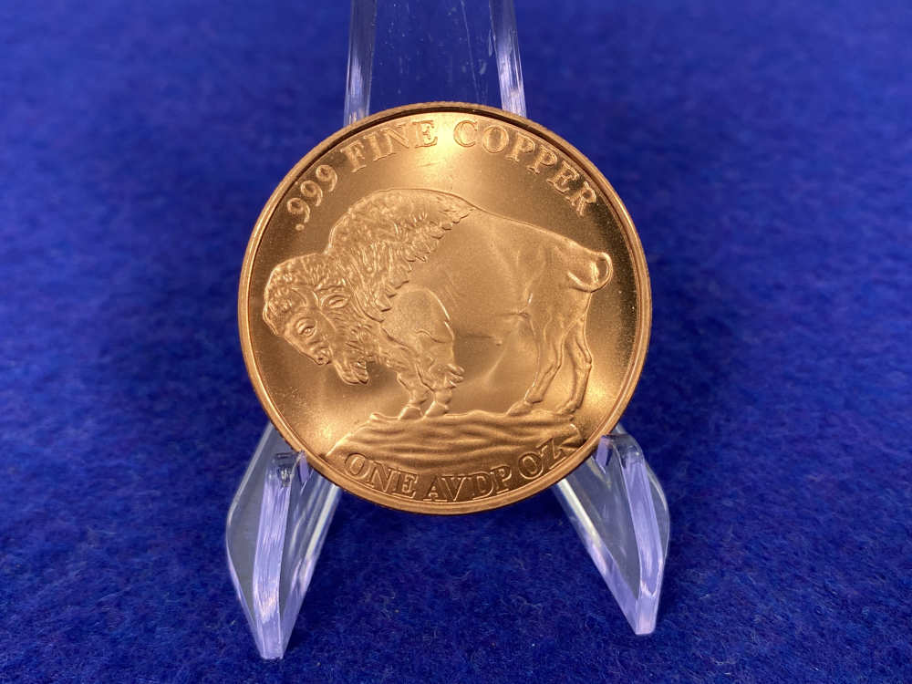 20) Copper Buffalo Coins -Very Collectable- PURE COPPER Full Tube *20 Oz-img-6