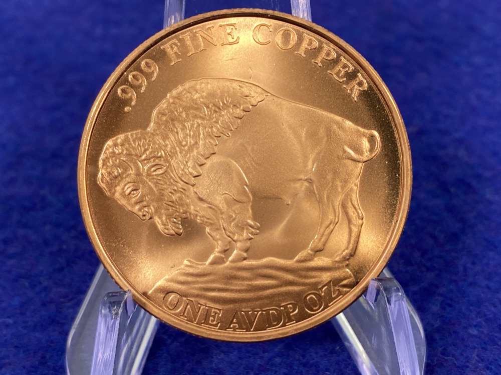 20) Copper Buffalo Coins -Very Collectable- PURE COPPER Full Tube *20 Oz-img-7