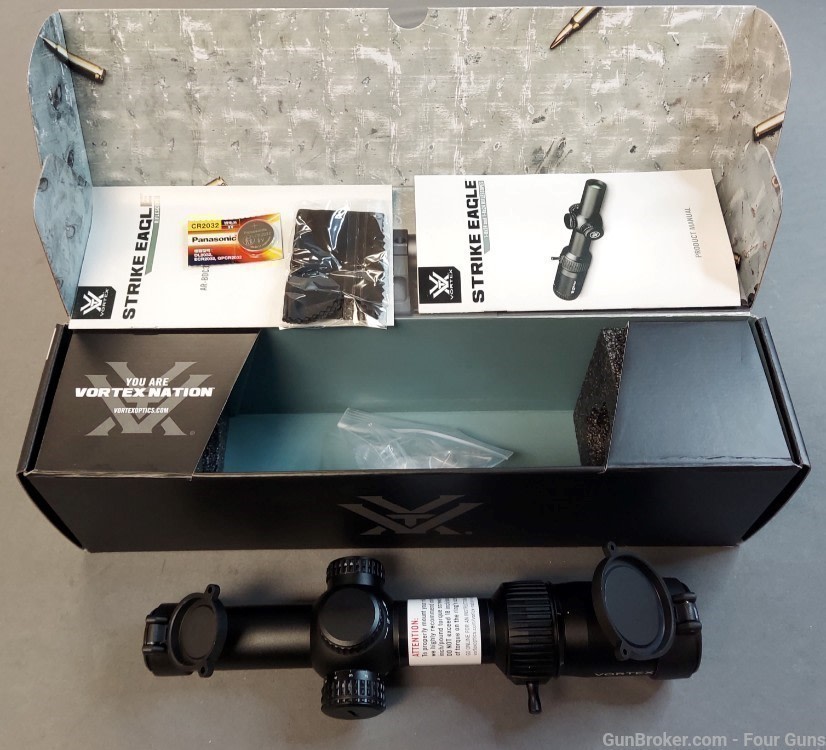 Vortex Strike Eagle 1-8x24mm 30mm Scope illum AR-BDC3 MOA Reticle SE-1824-2-img-3