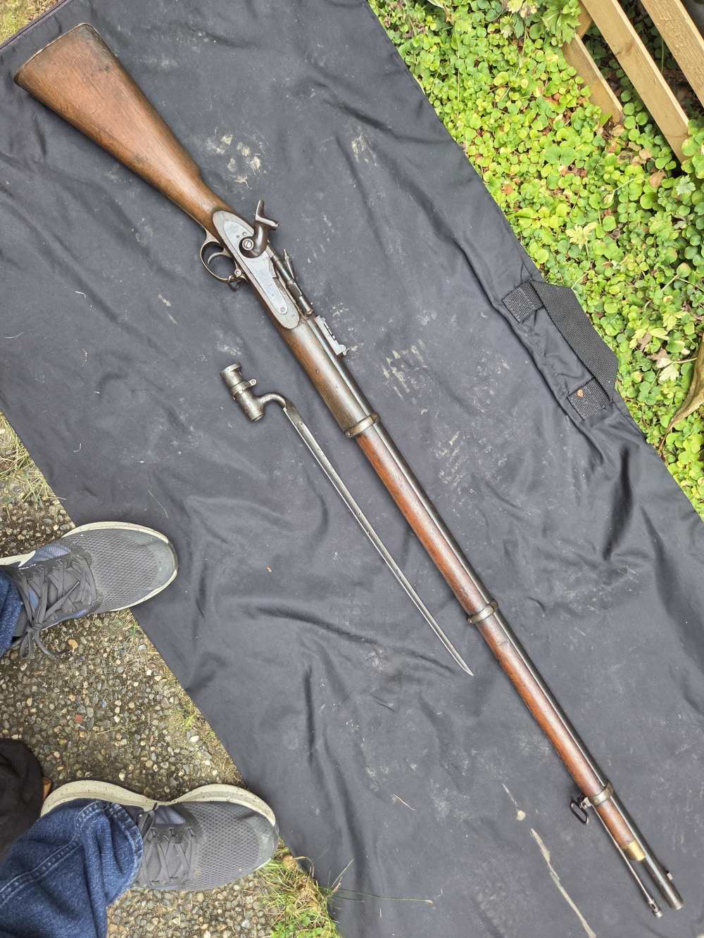 ANTIQUE SNIDER ENFIELD 577 cal Mark II rifle dates to 1861 fine 60% blue-img-29
