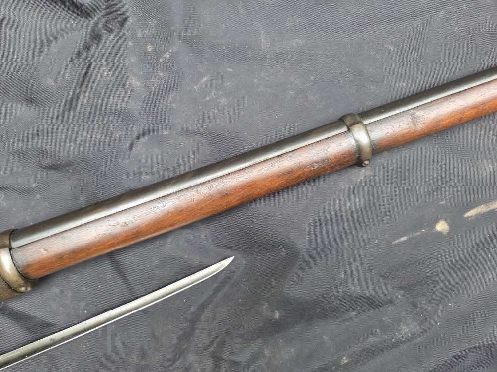 ANTIQUE SNIDER ENFIELD 577 cal Mark II rifle dates to 1861 fine 60% blue-img-27