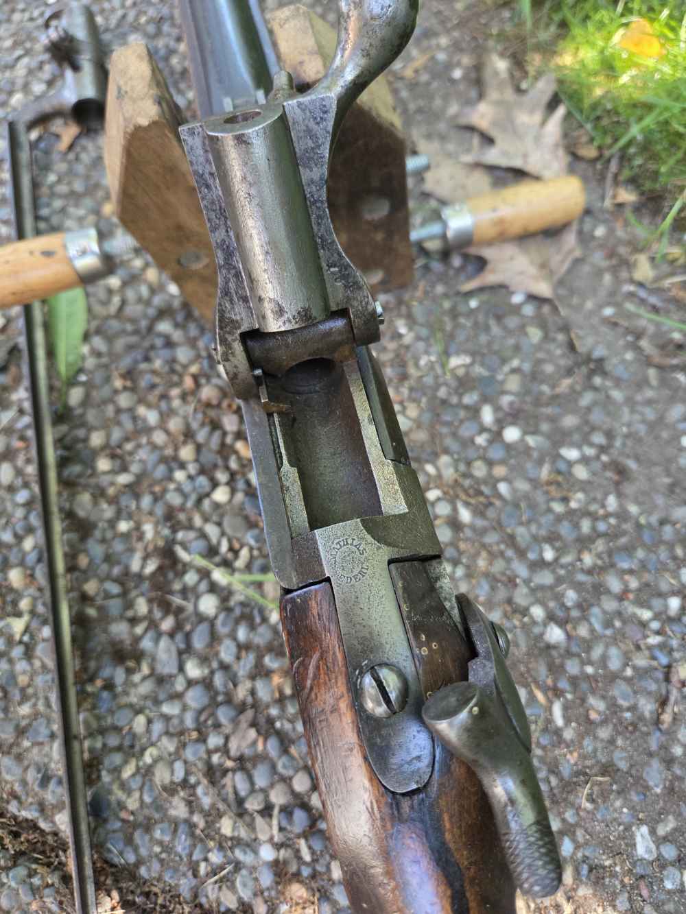 ANTIQUE AUSTRIAN WANZL model 1863/66 Extra Corps carbine-img-20