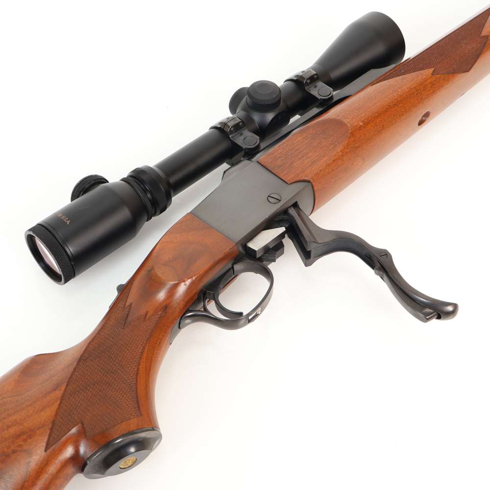 Ruger No 1 Varmint, 257 Roberts 26” Barrel Blued/Wood VERY NICE W/ Burris!-img-36