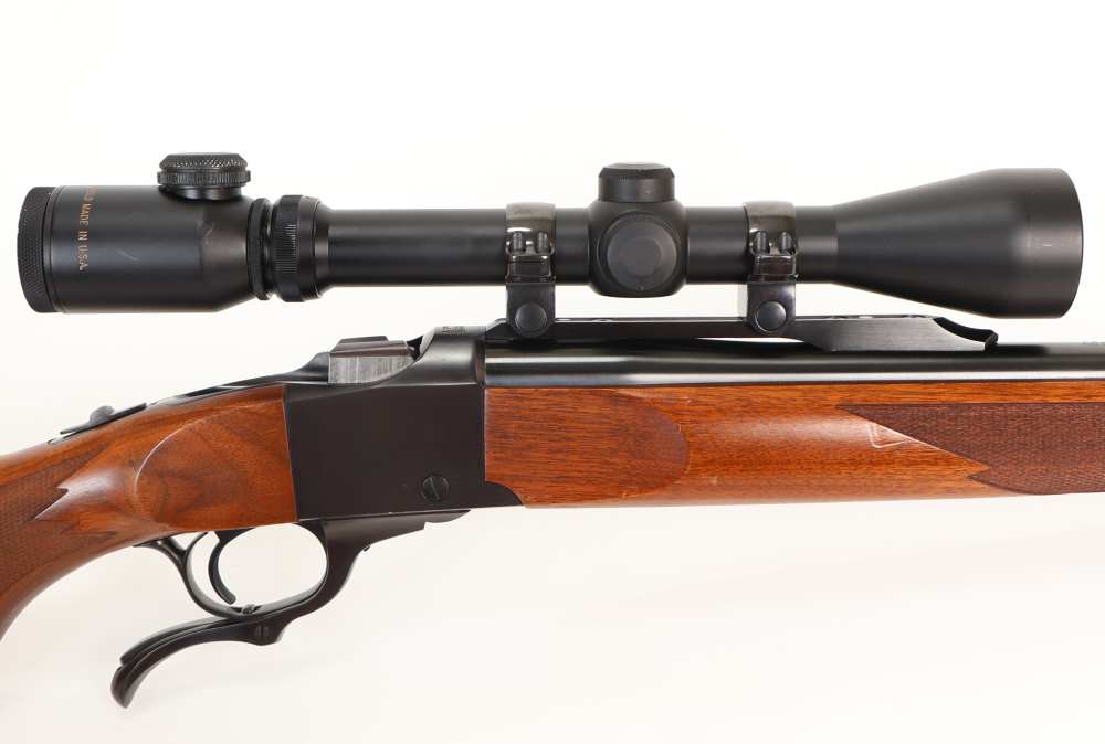 Ruger No 1 Varmint, 257 Roberts 26” Barrel Blued/Wood VERY NICE W/ Burris!-img-39