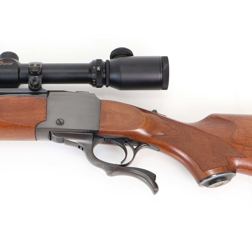 Ruger No 1 Varmint, 257 Roberts 26” Barrel Blued/Wood VERY NICE W/ Burris!-img-8