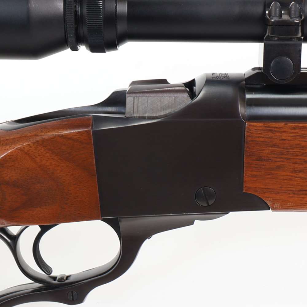 Ruger No 1 Varmint, 257 Roberts 26” Barrel Blued/Wood VERY NICE W/ Burris!-img-14