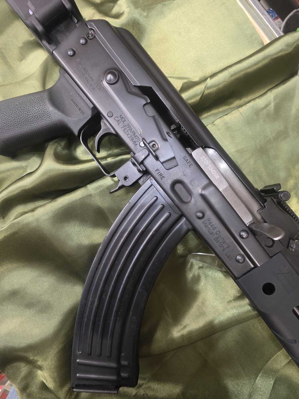 Zastava ZPAPM70 AK Style 30 RD Mag MINT Folding Stock-img-0