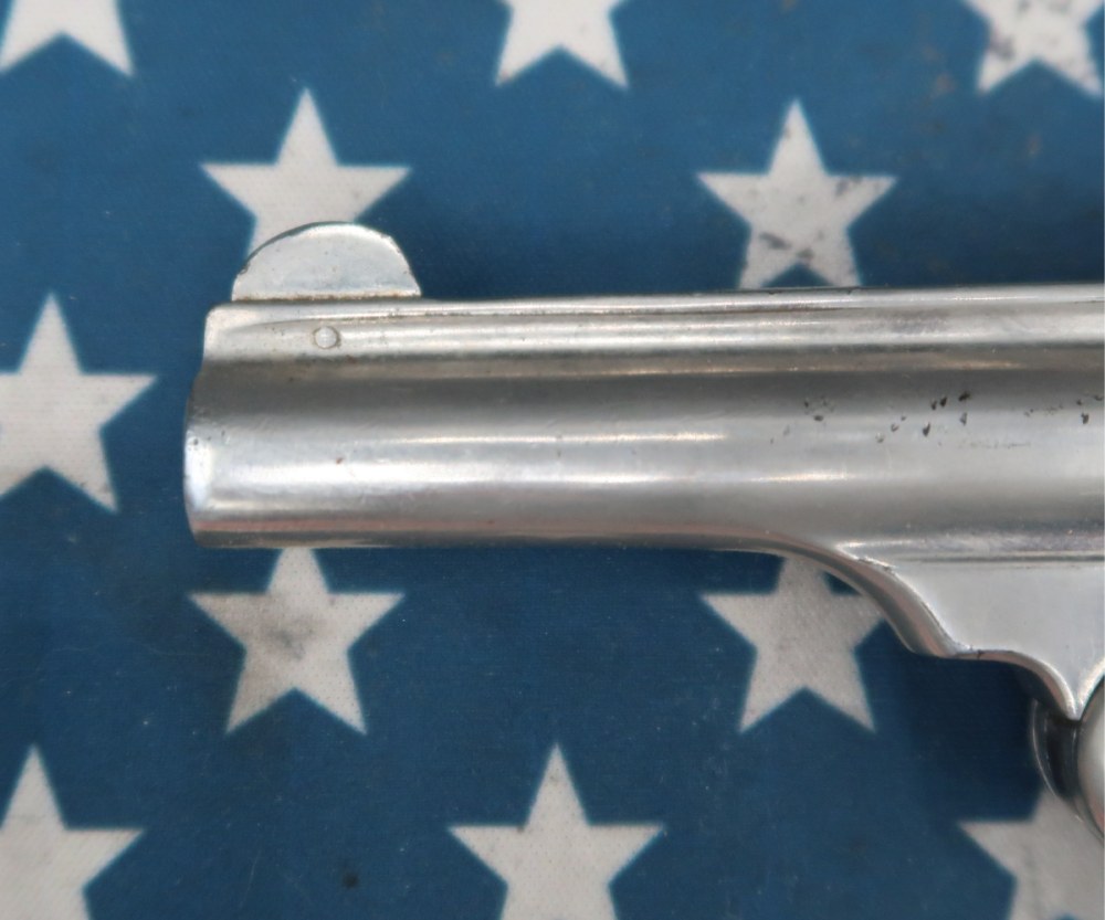 Vintage Smith & Wesson .32 Double Action Fourth Model Revolver Pearl Grips-img-6