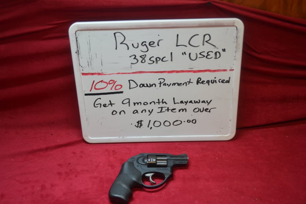 Ruger LCR 38Special 2"Barrel Used, Layaway Available.-img-0
