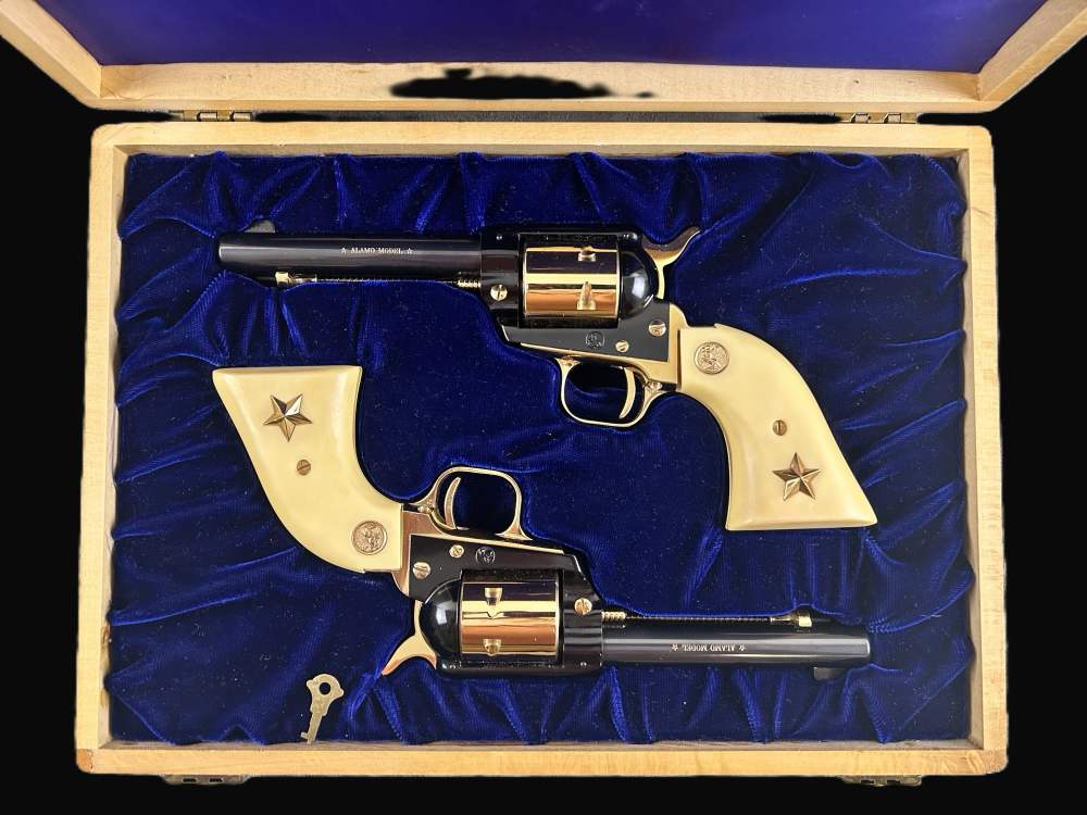 Pair Colt Frontier Scout Alamo 22LR 4.75" BBL W/Case *USED*-img-1