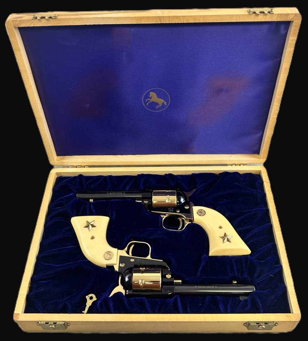 Pair Colt Frontier Scout Alamo 22LR 4.75" BBL W/Case *USED*-img-0
