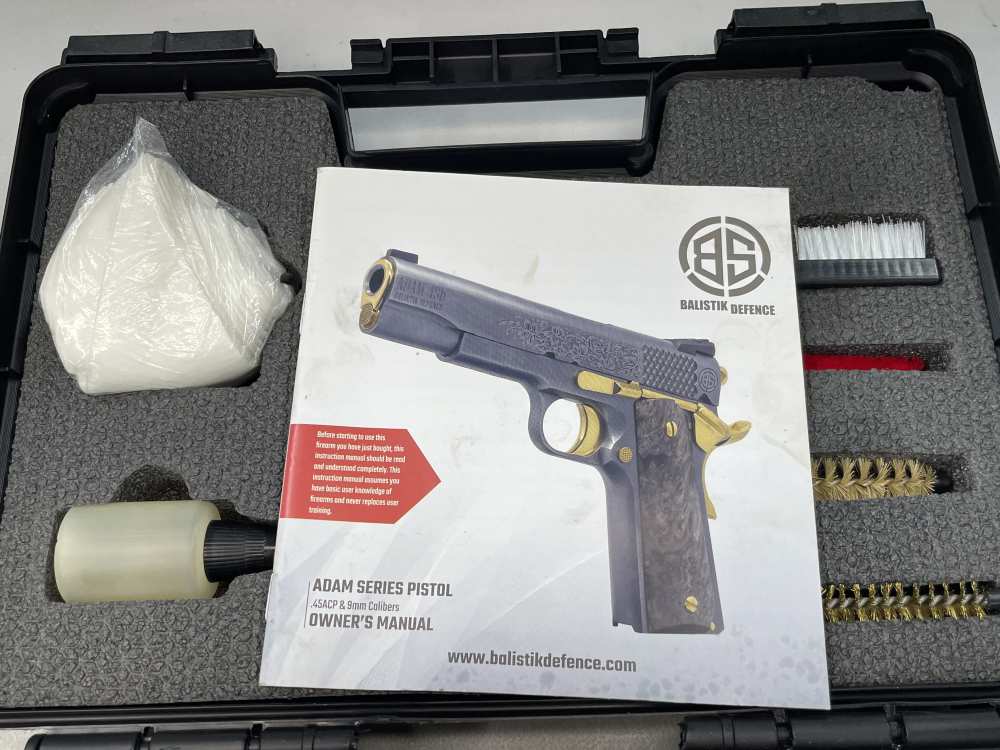 Balistik Defence .45 Auto 1911 full size complete frame black in box ACP FS-img-1