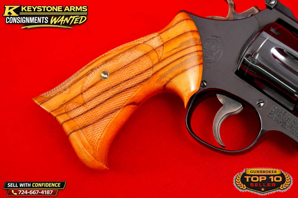 Desired Smith & Wesson Model 27-2 6" .357 Magnum Keith Brown Grips-img-9
