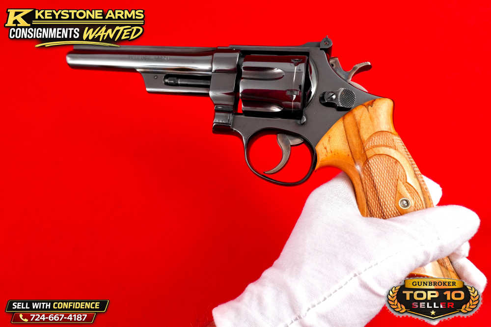 Desired Smith & Wesson Model 27-2 6" .357 Magnum Keith Brown Grips-img-11