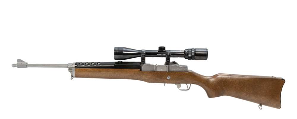 1992 Ruger Mini 14 Ranch Rifle .223 Remington Stainless w/ Scope-img-1