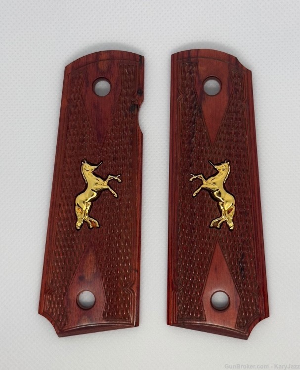COLT 1911 REDWOOD GRIPS-img-0