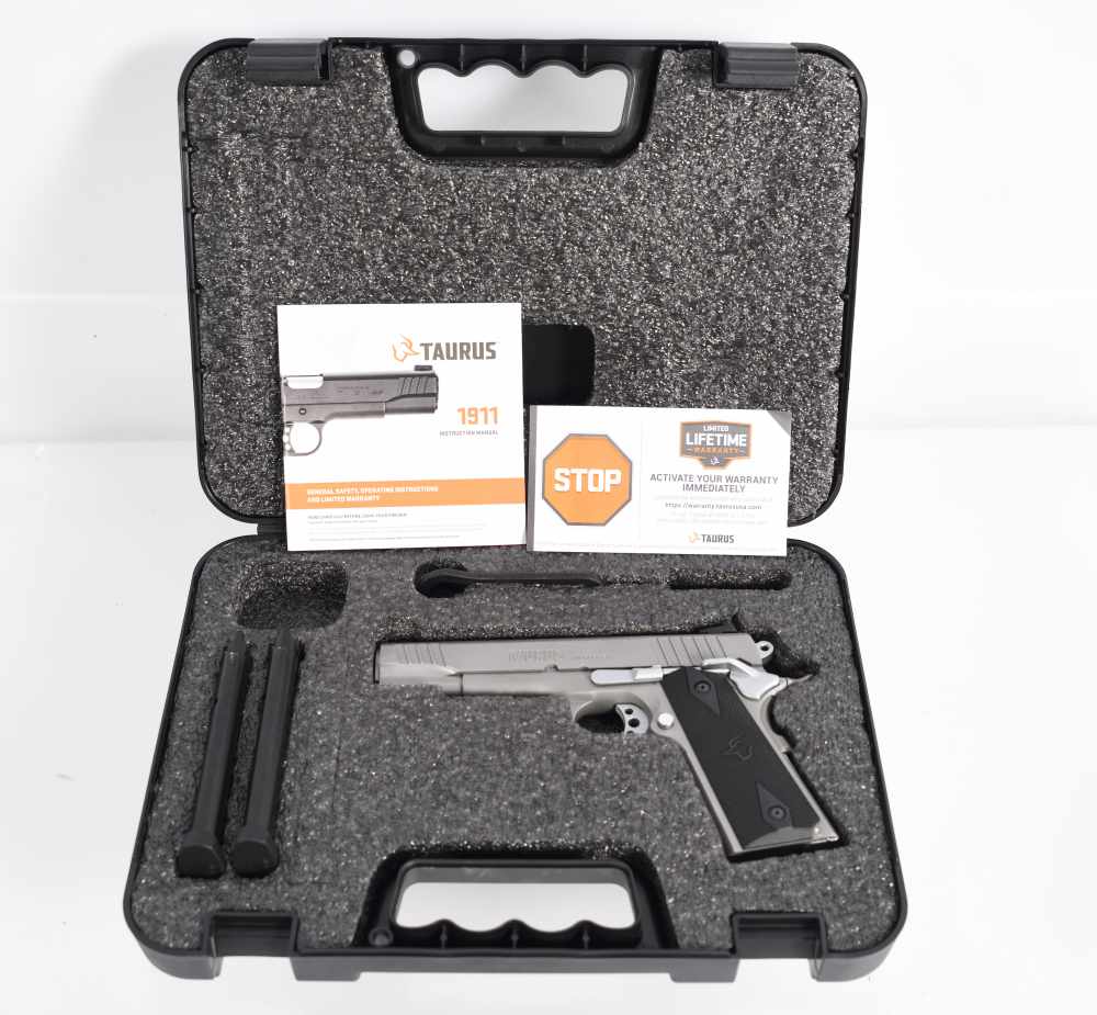 Taurus 1911 Matte Stainless - 5" .45 ACP w/ Hard Case - USED-img-2