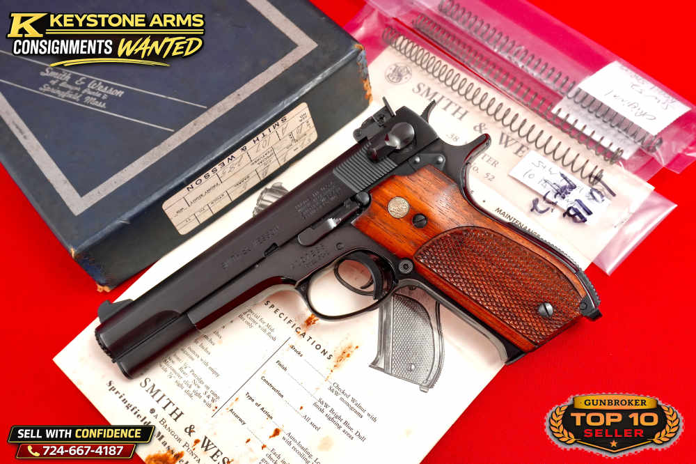 Desired Smith & Wesson Model 52-2 .38 SPL Mid-Range Original Box -img-21