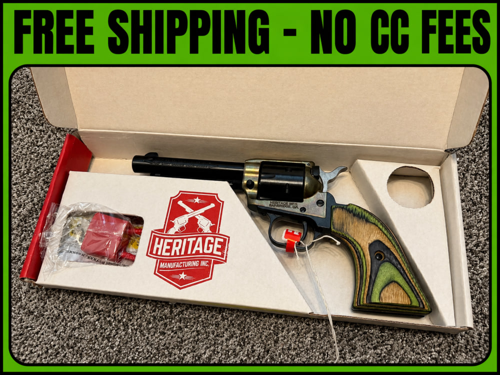 Rare Heritage Rough Rider 2 Tone CHROME BLACK Revolver .22 LR-img-0
