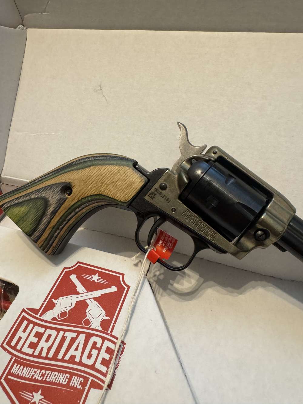 Rare Heritage Rough Rider 2 Tone CHROME BLACK Revolver .22 LR-img-4