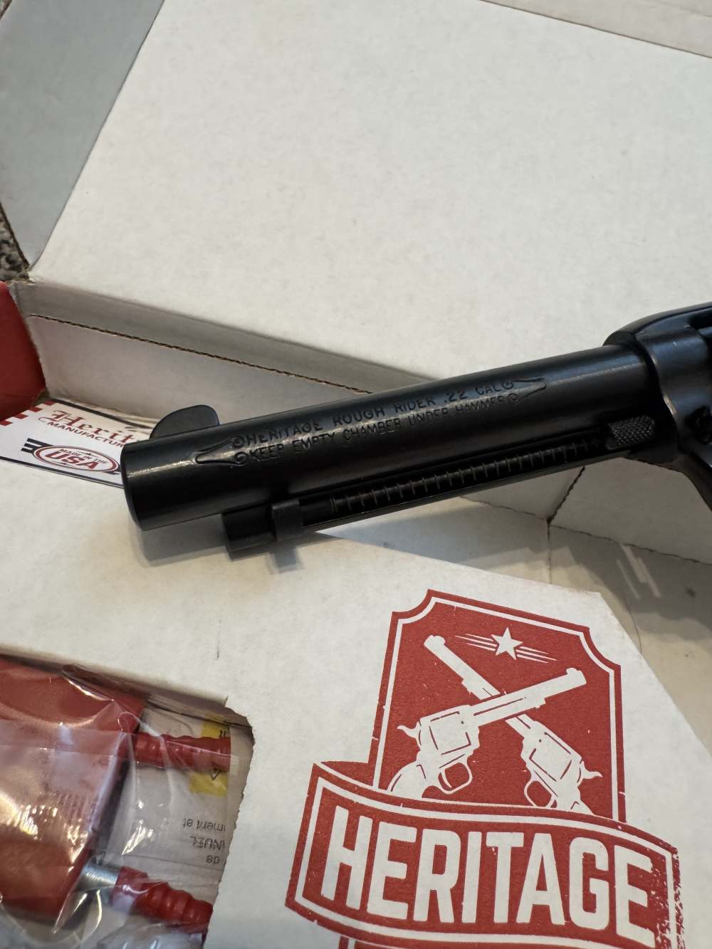Heritage Rough Rider 2 Black Revolver CONVERTIBLE 22 mag-img-3