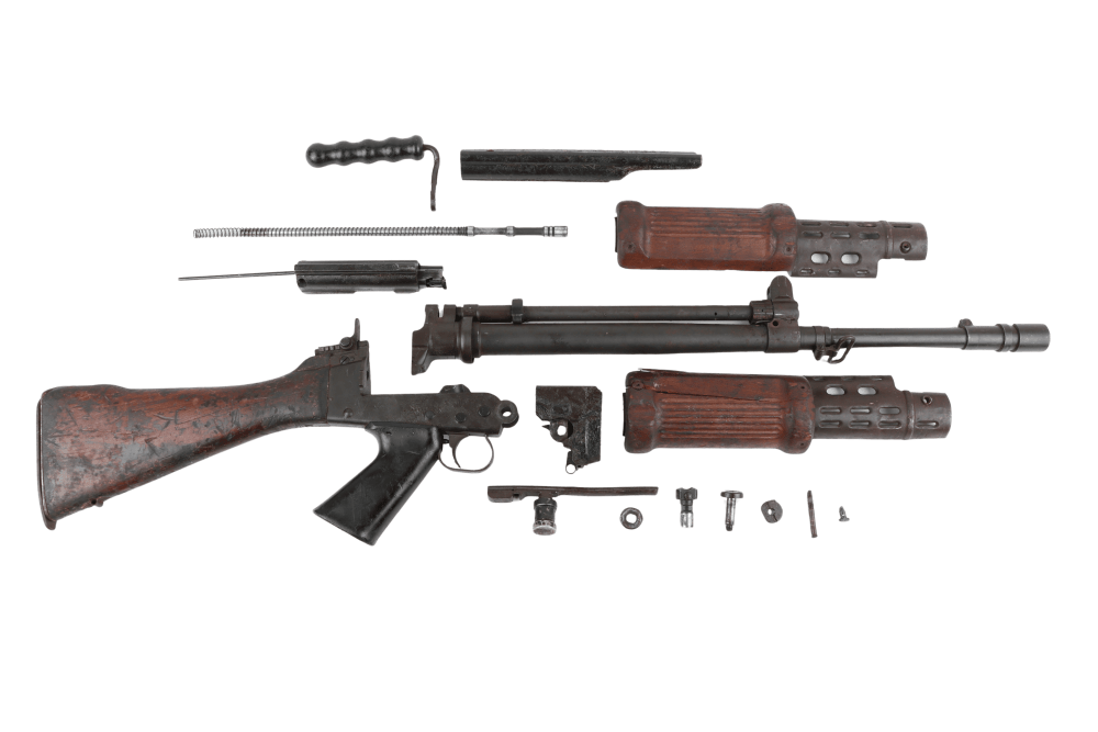 Israeli Surplus Belgian FN FAL 7.62x51 HBAR Parts Kit with Wood Stock-img-0