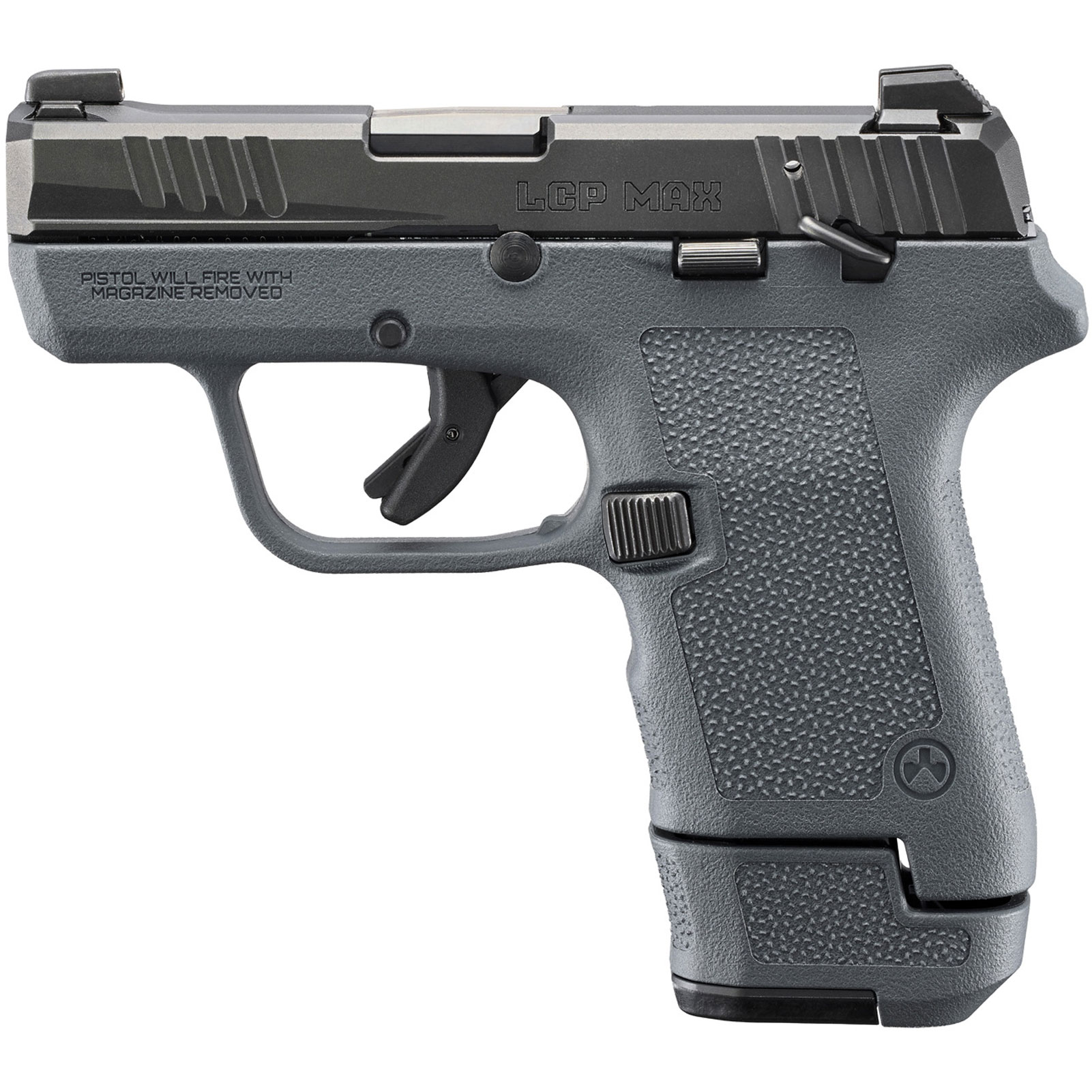 RUGER LCP Max 380 ACP 2.8in 13rd Stealth Gray DAO Pistol (23702)-img-5