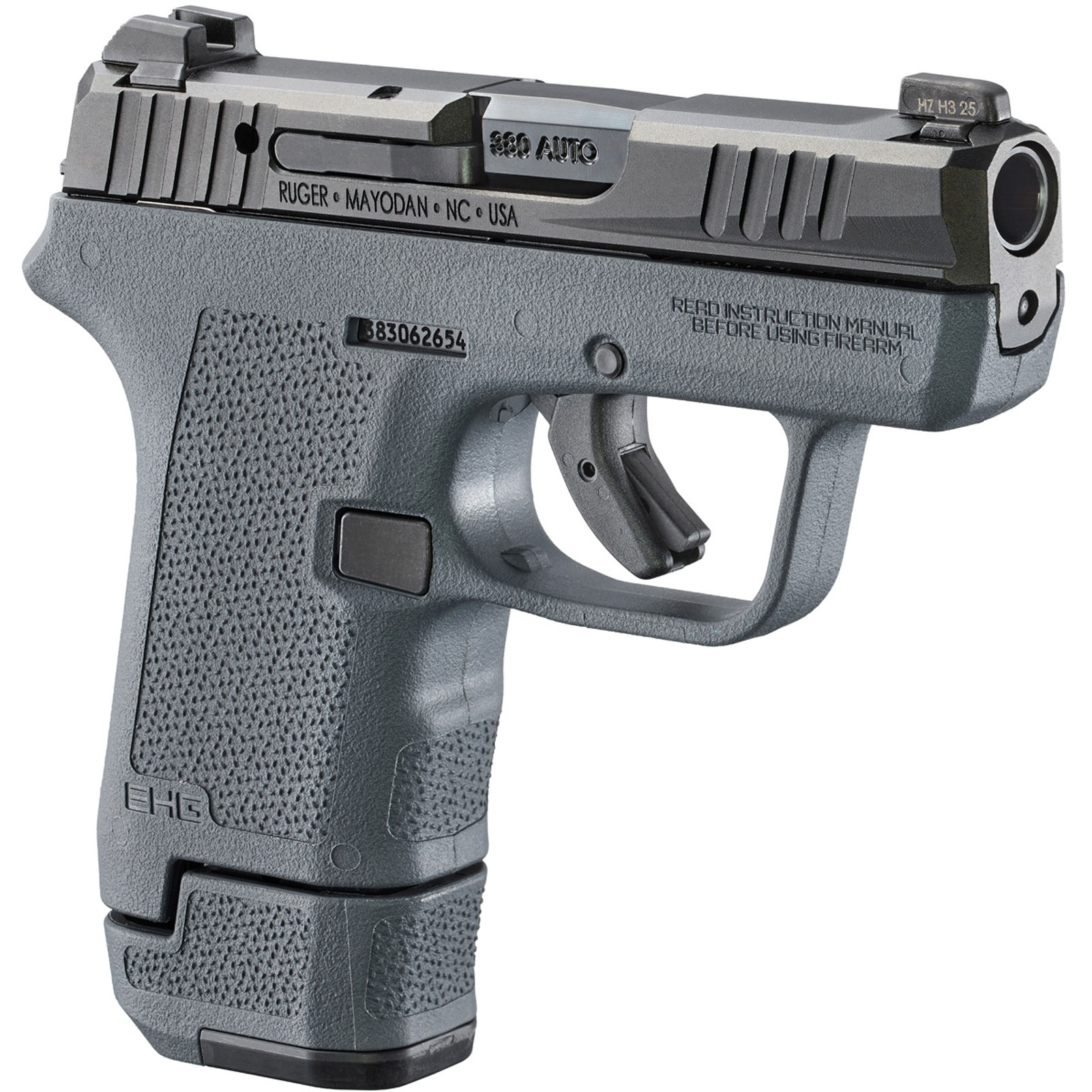 RUGER LCP Max 380 ACP 2.8in 13rd Stealth Gray DAO Pistol (23702)-img-1