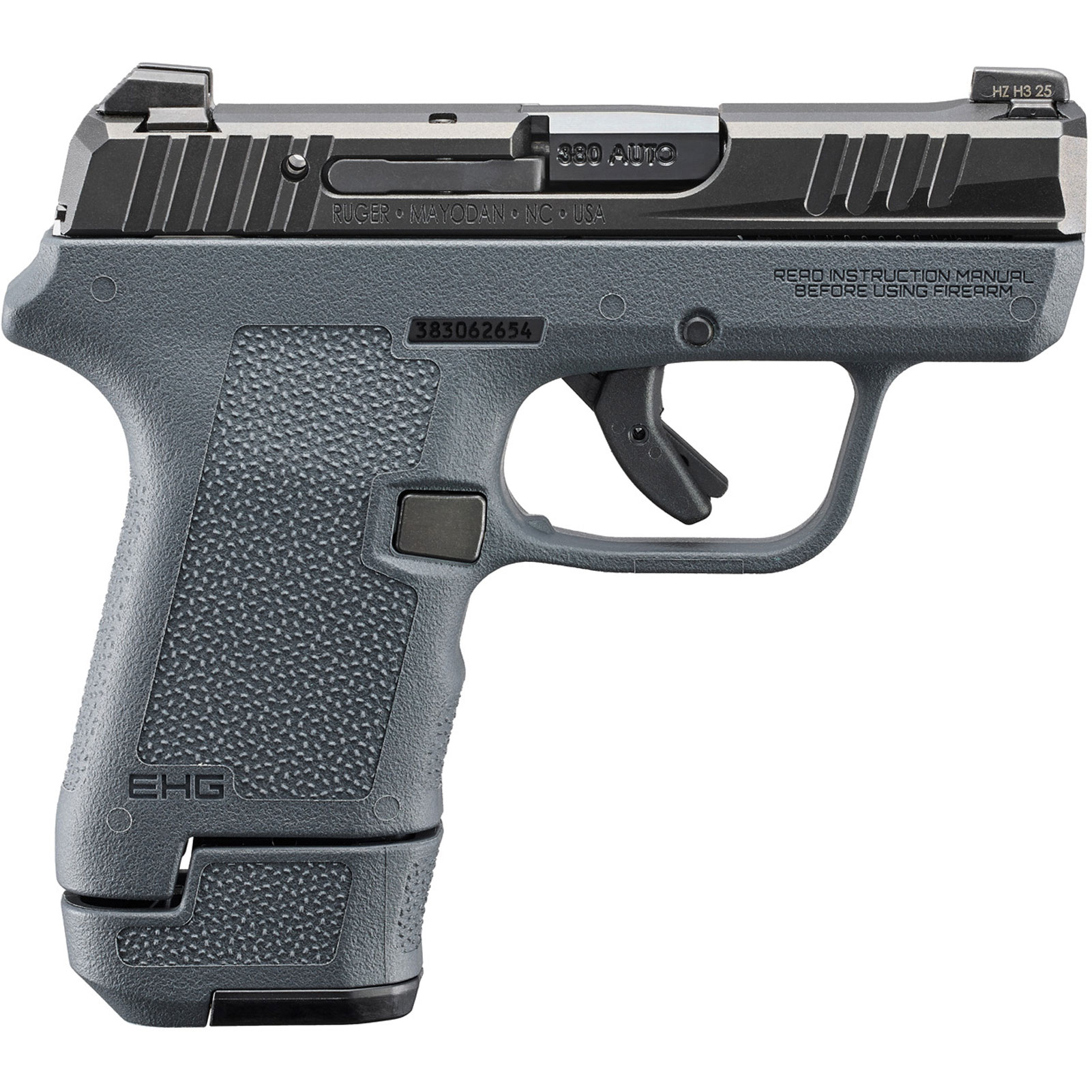 RUGER LCP Max 380 ACP 2.8in 13rd Stealth Gray DAO Pistol (23702)-img-0