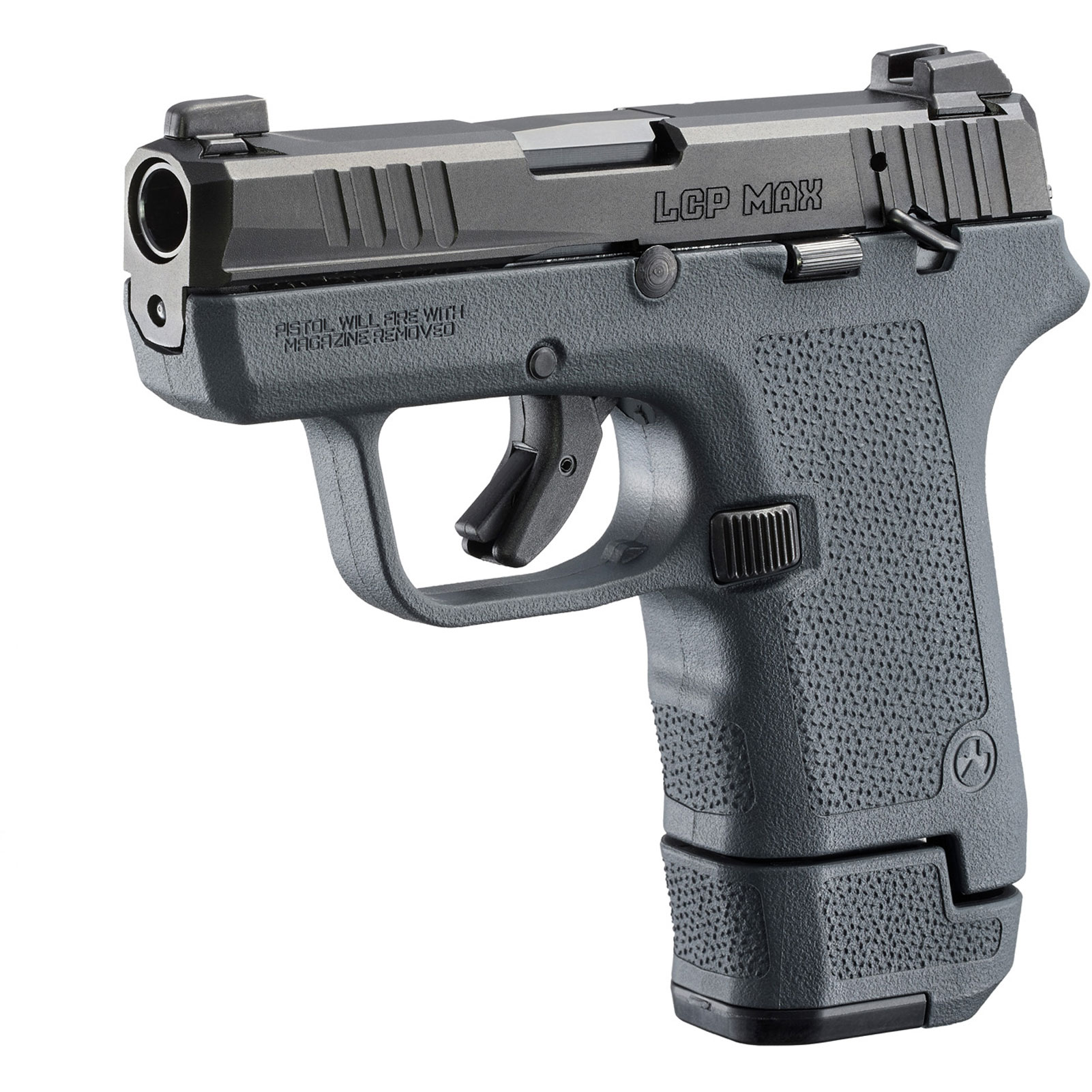 RUGER LCP Max 380 ACP 2.8in 13rd Stealth Gray DAO Pistol (23702)-img-4