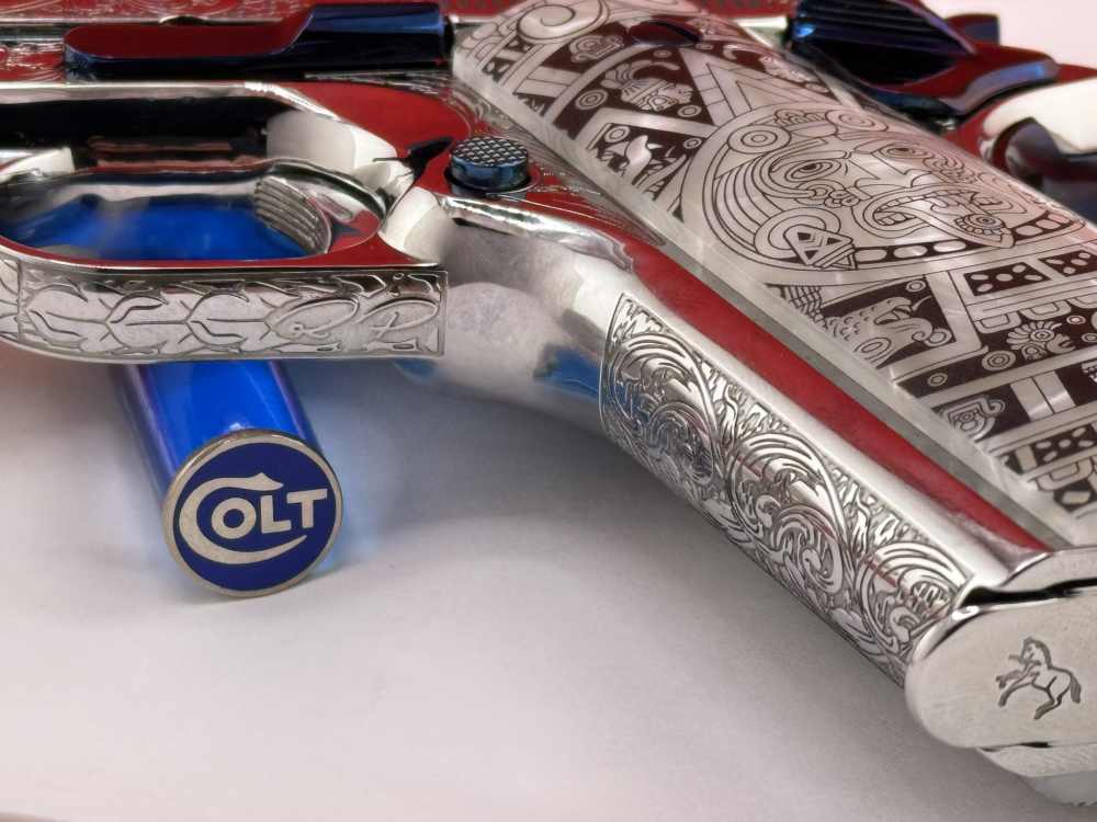 Colt 38sup engraved-Beautiful Nitre-Blue Highlights Designed by RP-img-6