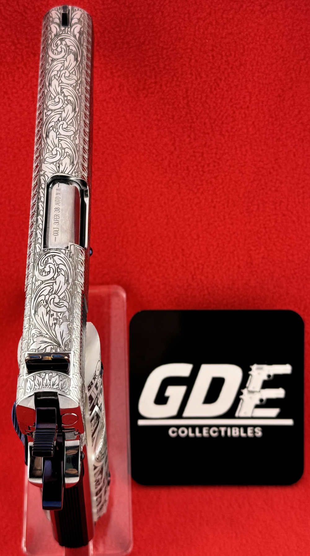 Colt 38sup engraved-Beautiful Nitre-Blue Highlights Designed by RP-img-10