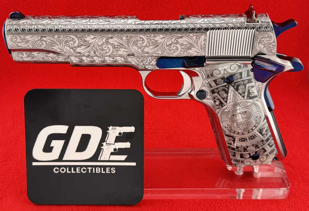 Colt 38sup engraved-Beautiful Nitre-Blue Highlights Designed by RP-img-3