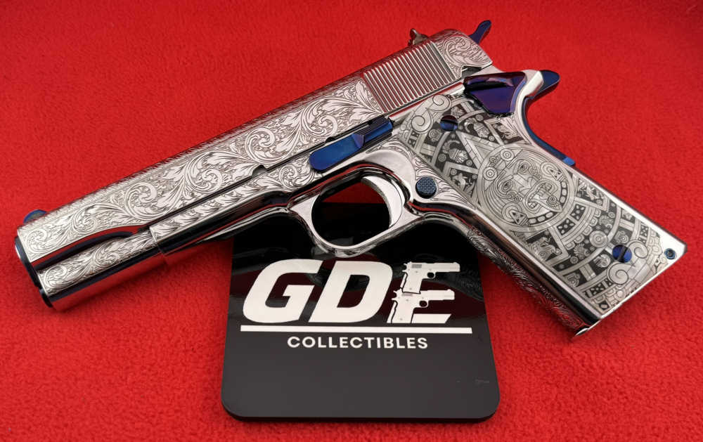 Colt 38sup engraved-Beautiful Nitre-Blue Highlights Designed by RP-img-7