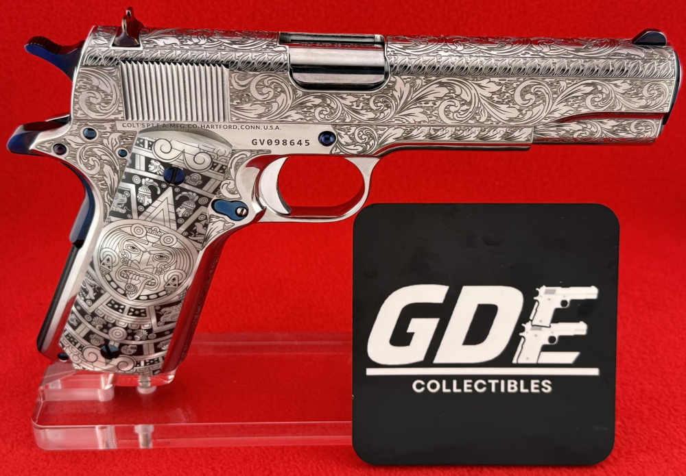 Colt 38sup engraved-Beautiful Nitre-Blue Highlights Designed by RP-img-1