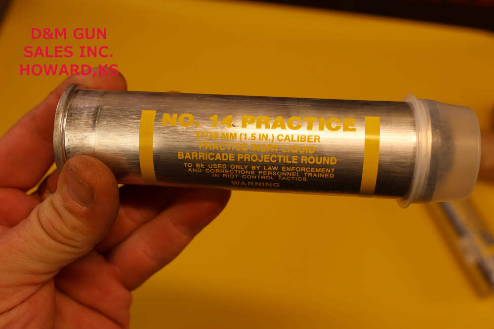 37MM No.14 Practice Barricade Projectile Round x2 MFG 1996-img-1