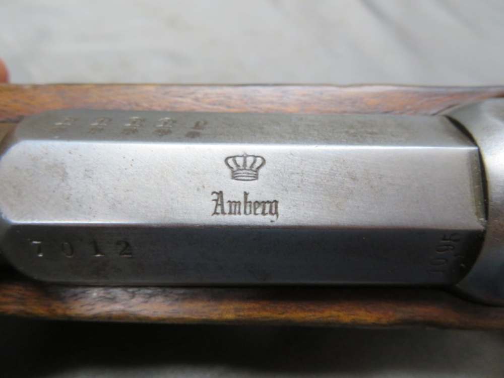 ANTIQUE GERMAN MODEL 1871 MAUSER RIFLE-AMBERG 1877-BAVARIAN-img-9